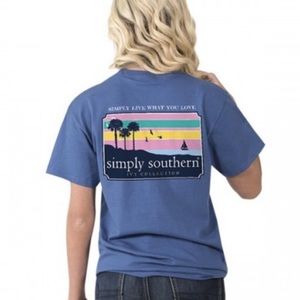 NWT SIMPLY SOUTHERN SUNSET SHIRT